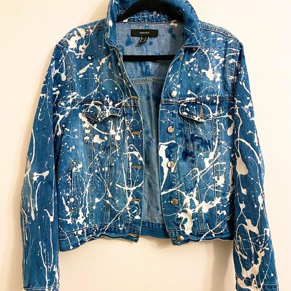 Studio Splatter Denim Jean Jacket - Picture 3 of 4